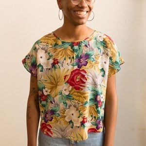80s Vintage BENTLEY Floral Top